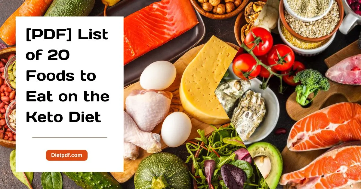 List of 20 Foods to Eat on the Keto Diet